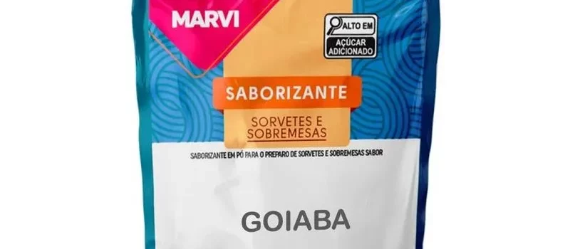 PO SABORIZANTE PARA SORVETES E GELADINHOS SABOR GOIABA MARVI 100 GRAMAS