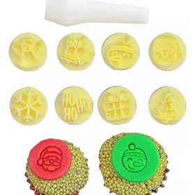 KIT CARIMBOS NATAL 1,5CM VEM 8 CARIMBINHOS
